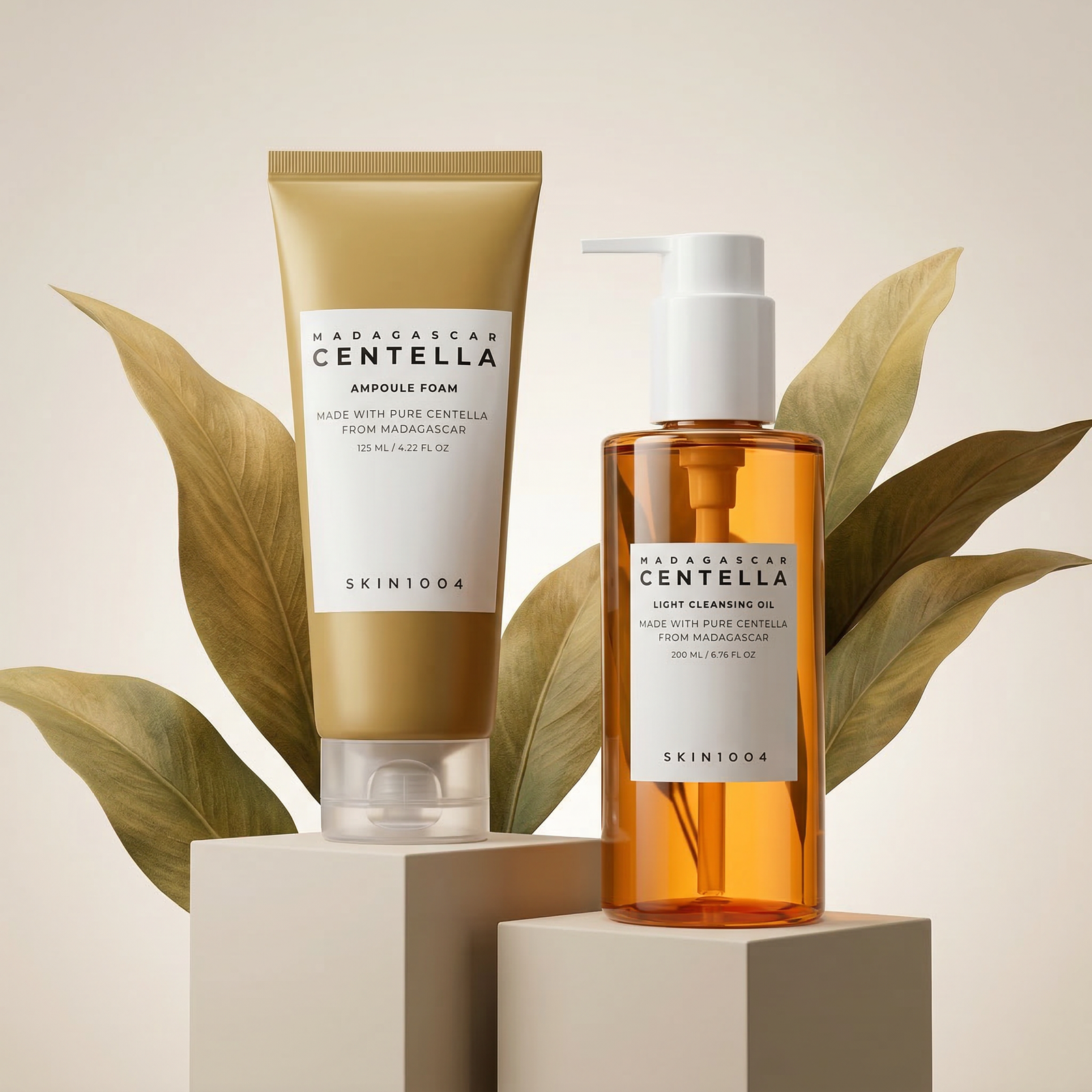 Kit Óleo de Limpeza Profunda + Ampola Centella Madagascar Skin1004