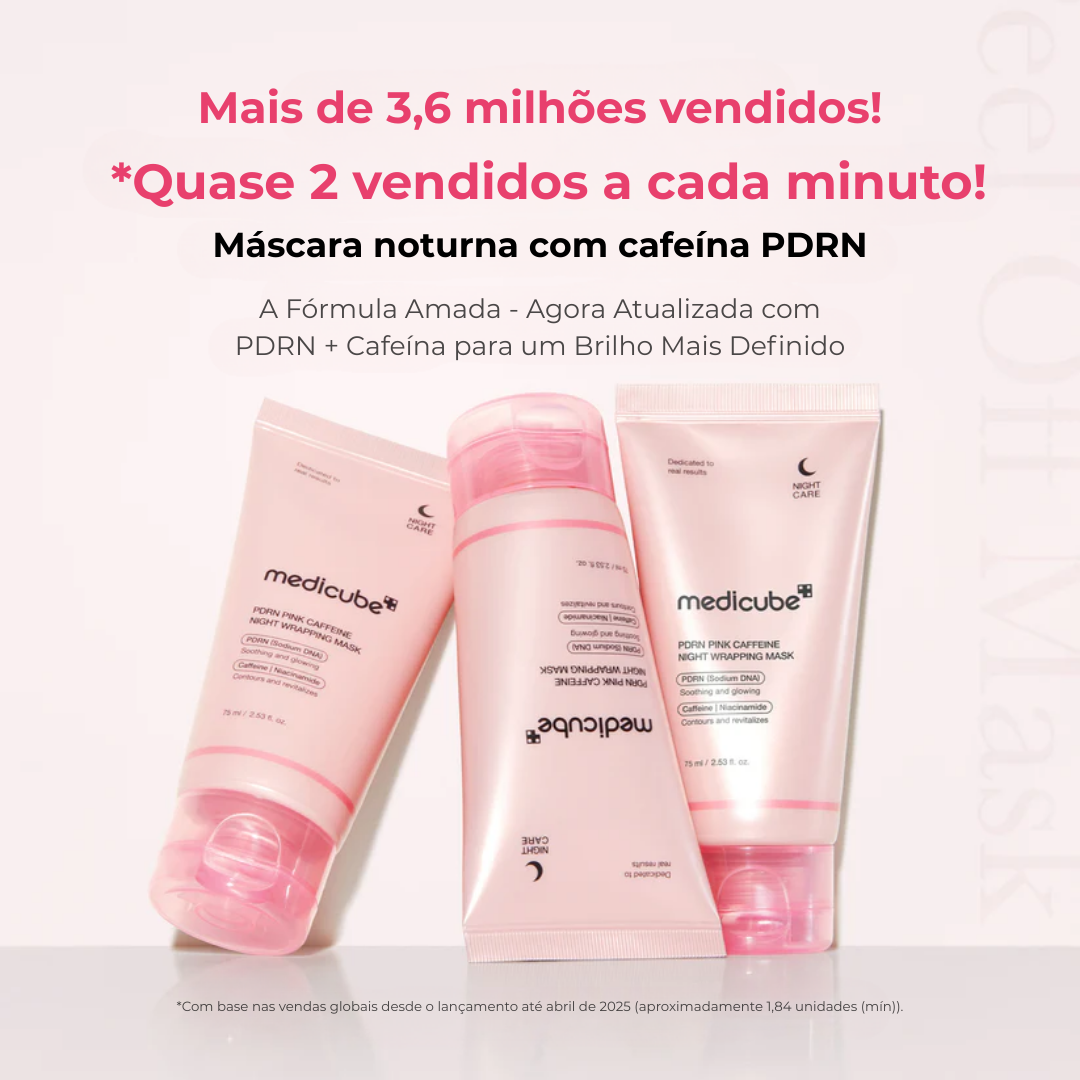 Medicube Máscara Noturna PDRN Cafeína Pink