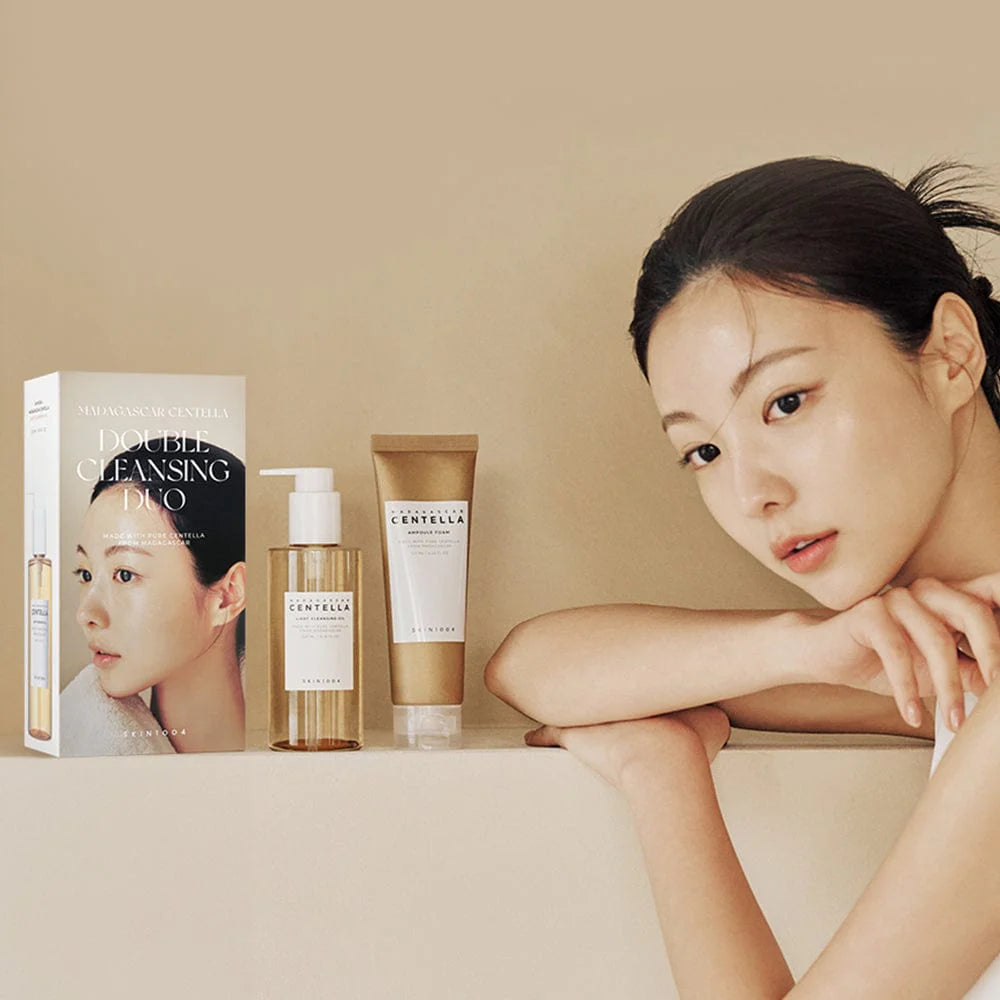 Kit Óleo de Limpeza Profunda + Ampola Centella Madagascar Skin1004