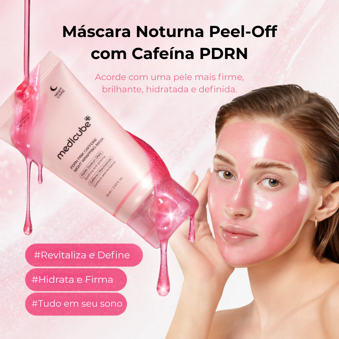 Medicube Máscara Noturna PDRN Cafeína Pink