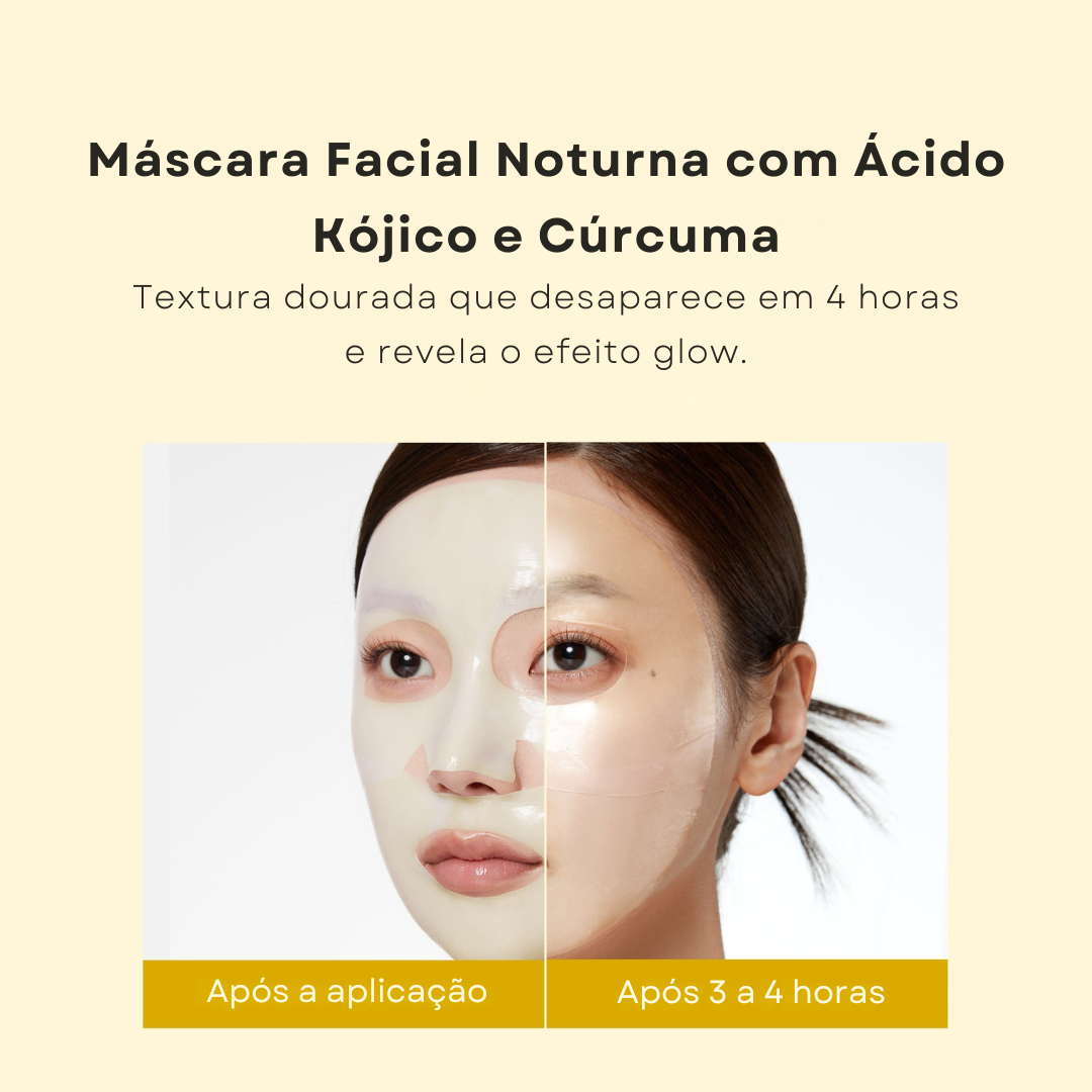 Medicube Máscara Jelly Dourada com Ácido Kójico e Cúrcuma - Kit com 4